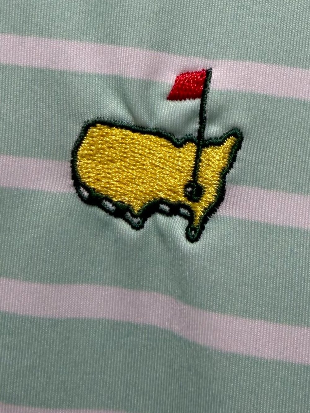 ⛳️ Masters Golf Polo – Green Stripe – Men’s Size Large - Picture 4 of 6